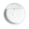 Alfi Brand ABC702 White 19" Round Semi Recessed Ceramic Sink with Faucet Hole ABC702 - alternate 8
